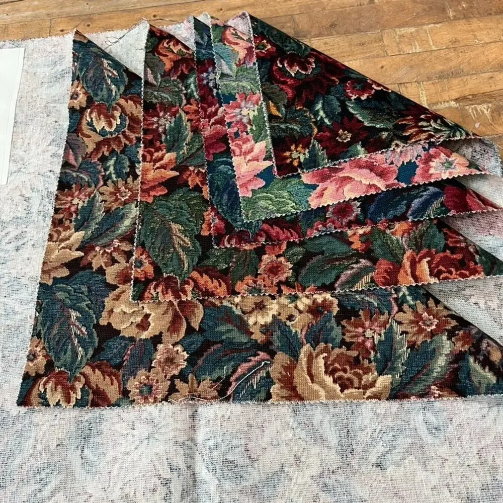 Ametex Fabric Squares 5 Floral Sample Sheets 26.5